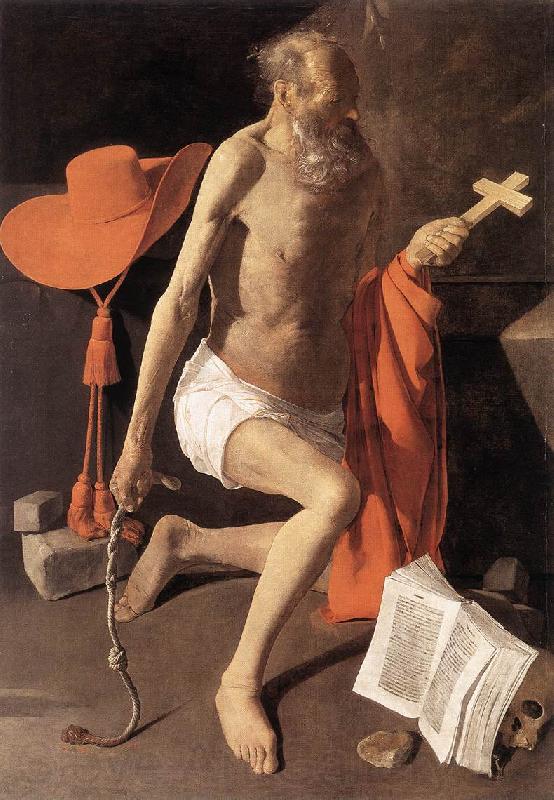 LA TOUR, Georges de St Jerome sv Spain oil painting art